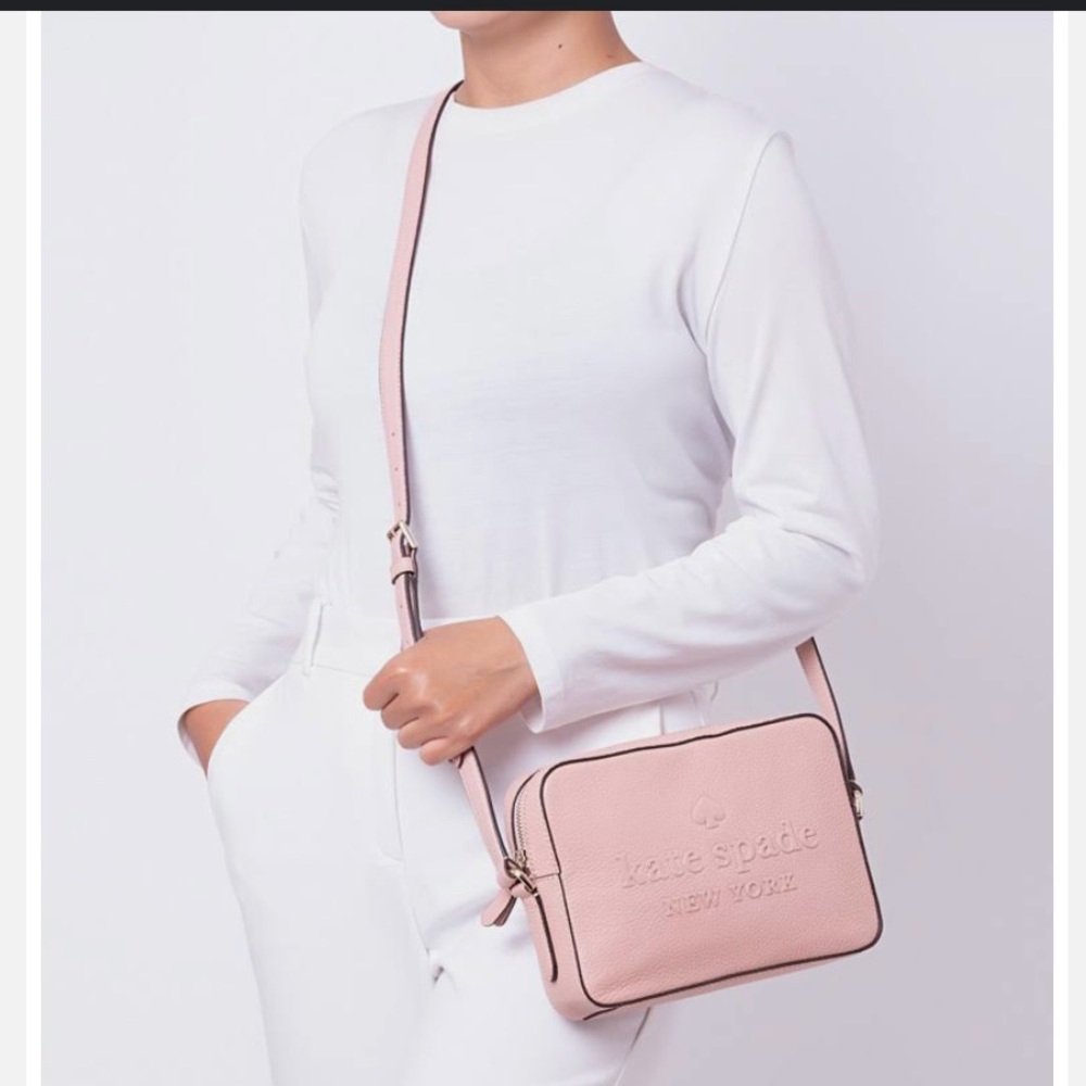 Like 🆕 Kate spade | Sienne Logo Camera Bag, pink - Picture 9 of 16